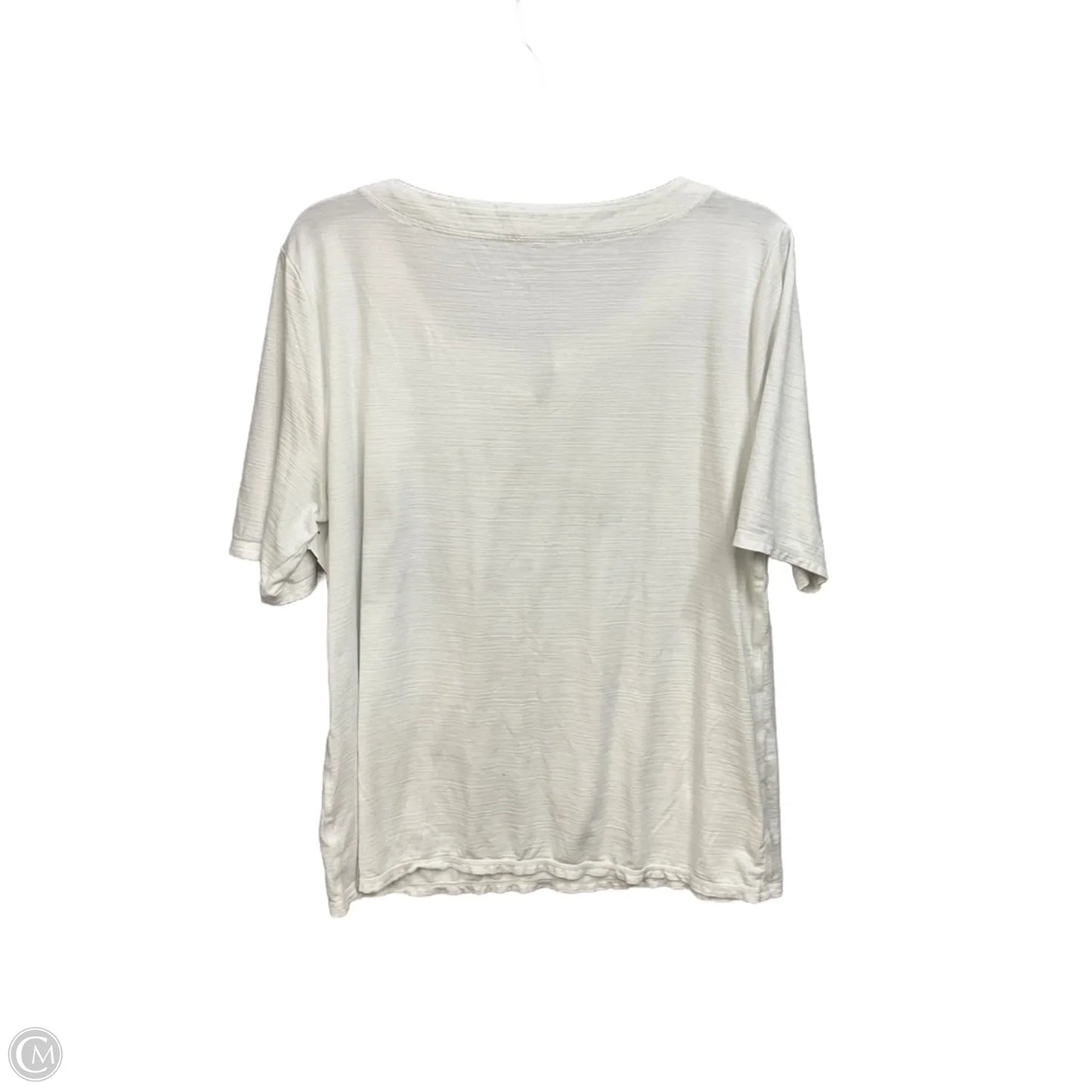 Top 3/4 Sleeve By Talbots In White, Size: Xl