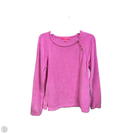 Top Long Sleeve Designer By Lilly Pulitzer In Pink, Size: L