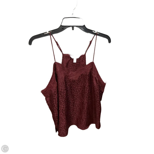 Top Cami By Nine West In Maroon, Size: Xl