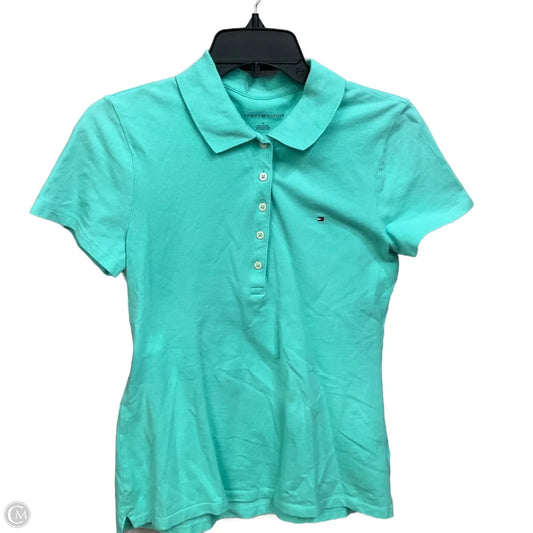 Top Short Sleeve By Tommy Hilfiger In Green, Size: M