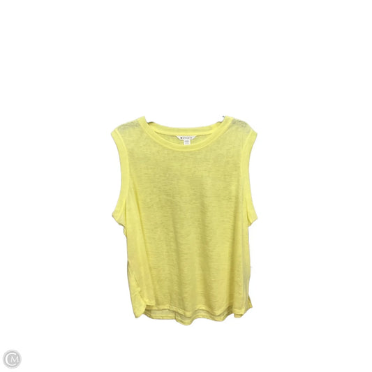 Athletic Tank Top By Athleta In Yellow, Size: 2x