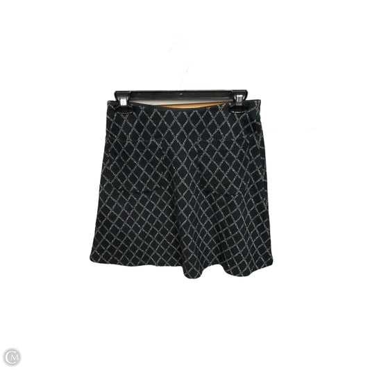 Skirt Mini & Short By Loft In Black & White, Size: 0