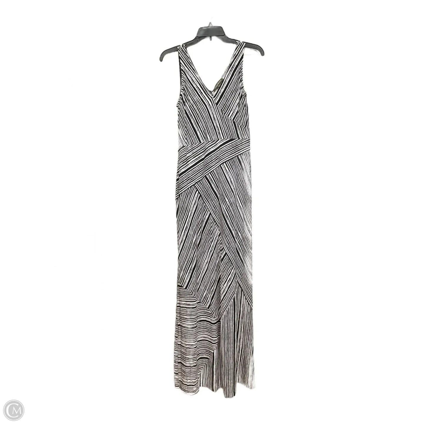 Dress Casual Maxi By Tommy Bahama In Black & White, Size: M