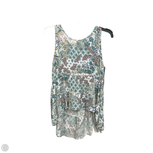 Top Sleeveless By Maurices In Paisley Print, Size: M