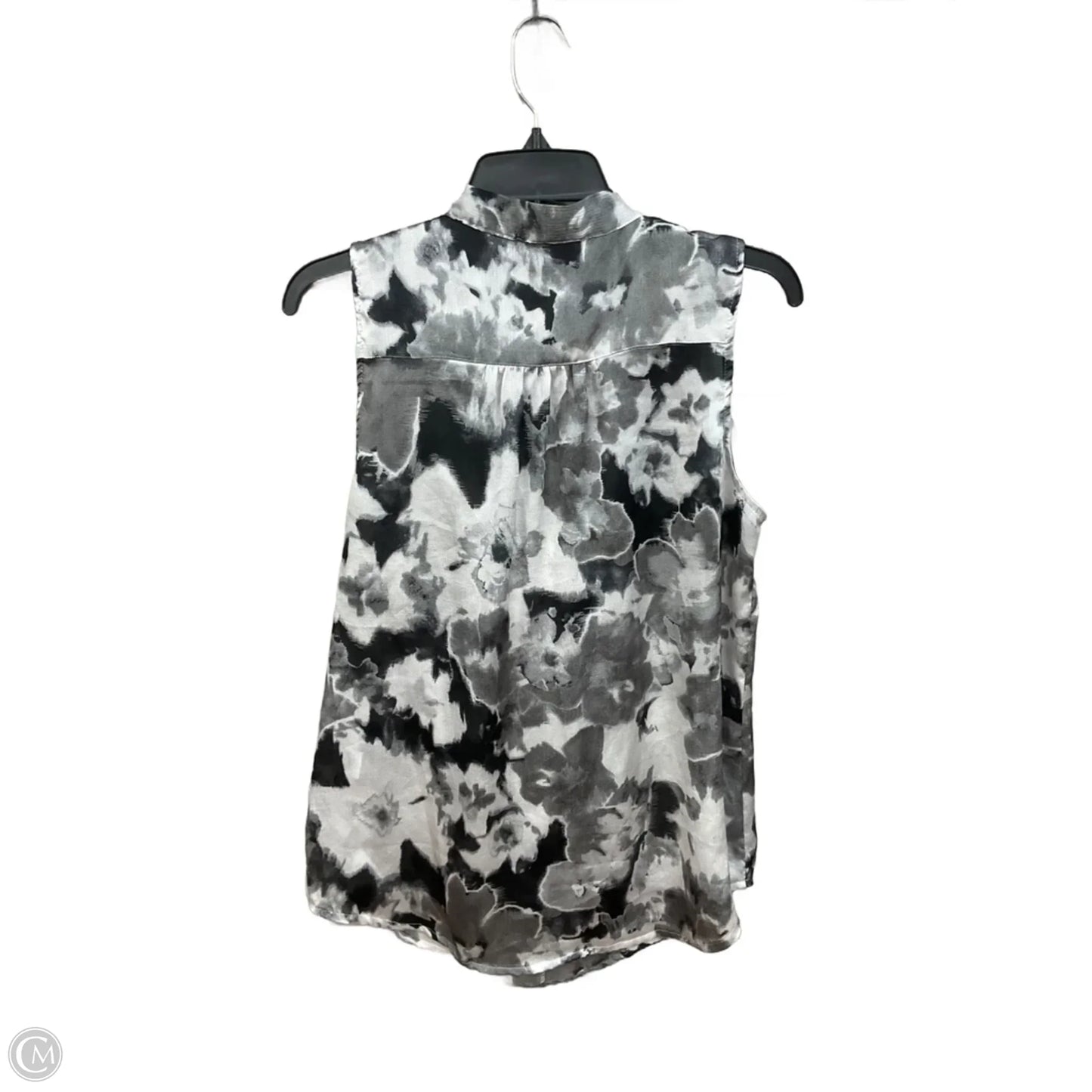 Top Sleeveless By New York And Co In Black & Grey, Size: M