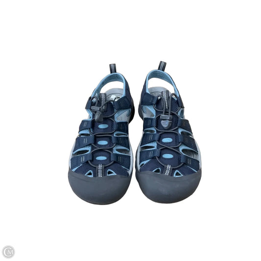 Sandals Flats By Keen In Blue, Size: 9