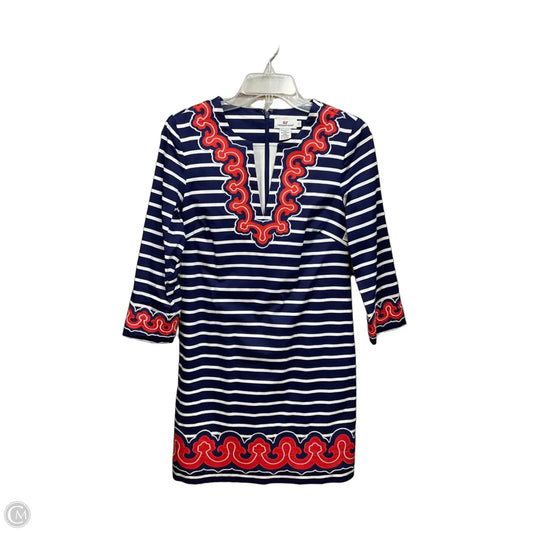 Dress Casual Midi By Vineyard Vines In Striped Pattern, Size: Xs