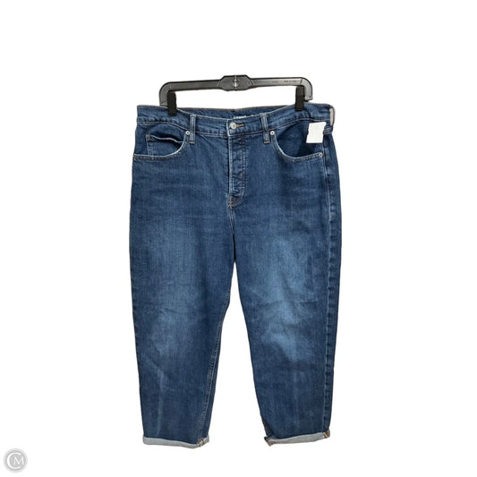 Jeans Cropped By Old Navy In Blue Denim, Size: 14