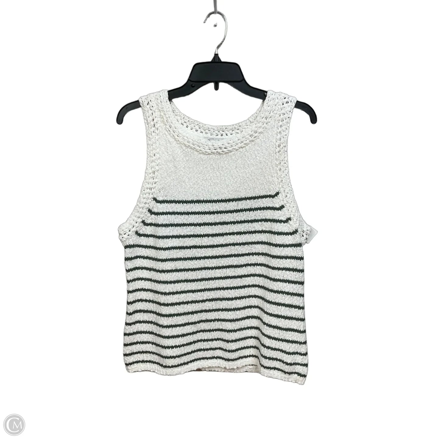 Top Sleeveless By Tommy Bahama In Green & White, Size: M