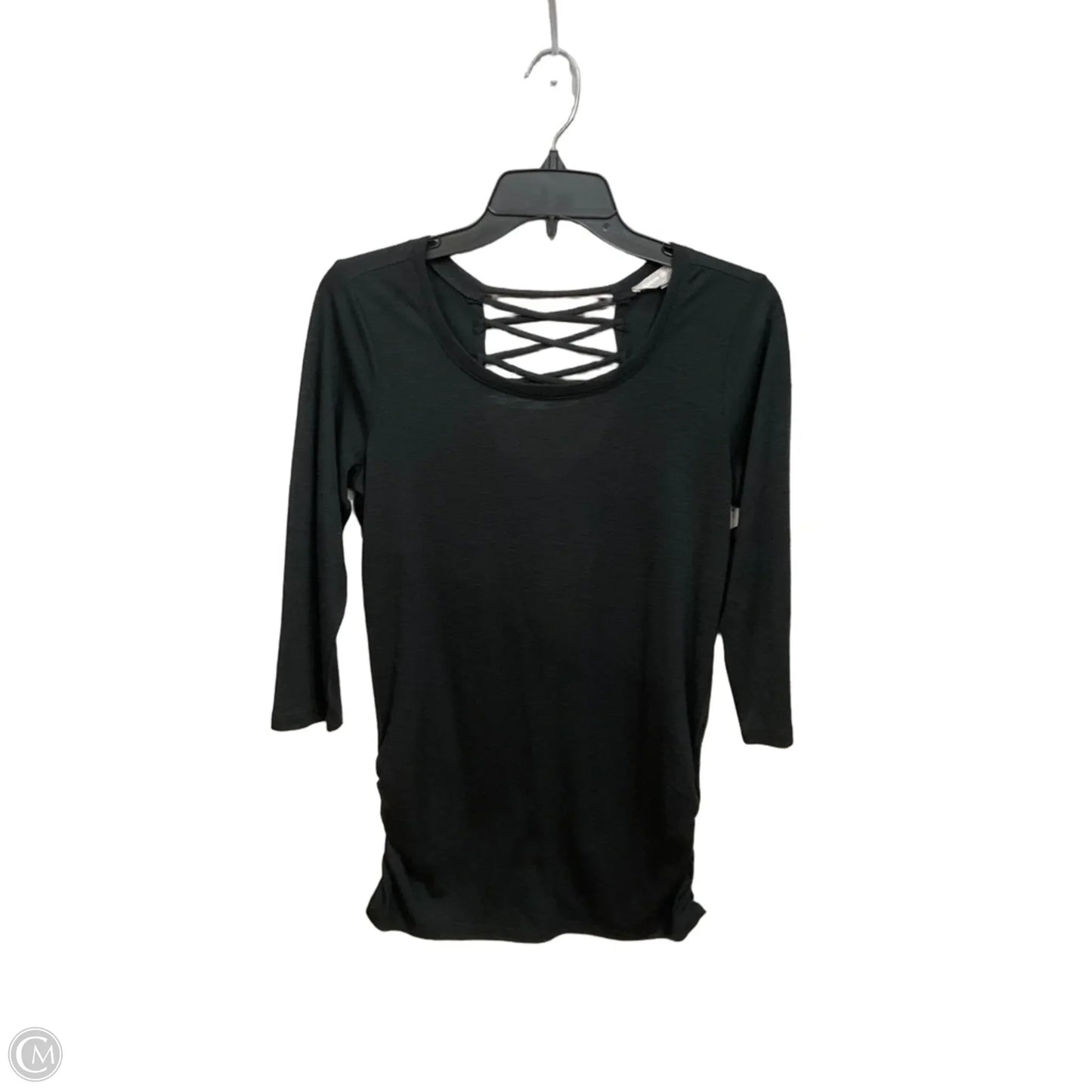 Top 3/4 Sleeve By Clothes Mentor In Black, Size: S