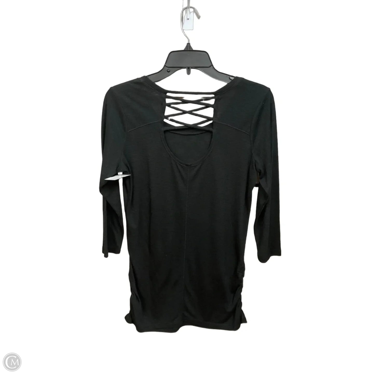 Top 3/4 Sleeve By Clothes Mentor In Black, Size: S