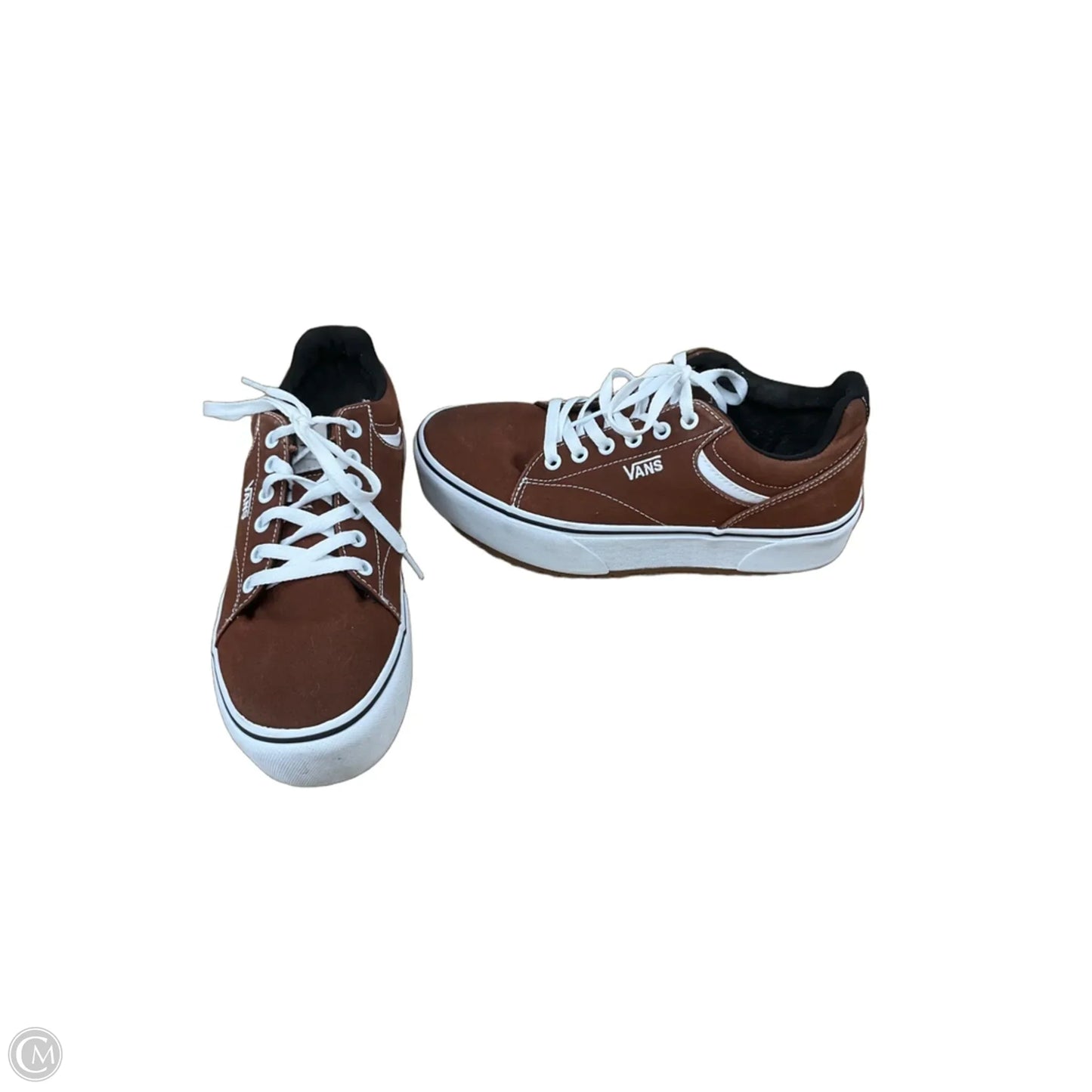 Shoes Sneakers By Vans In Brown, Size: 9