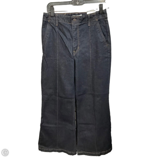Jeans Wide Leg By Banana Republic In Blue Denim, Size: 4