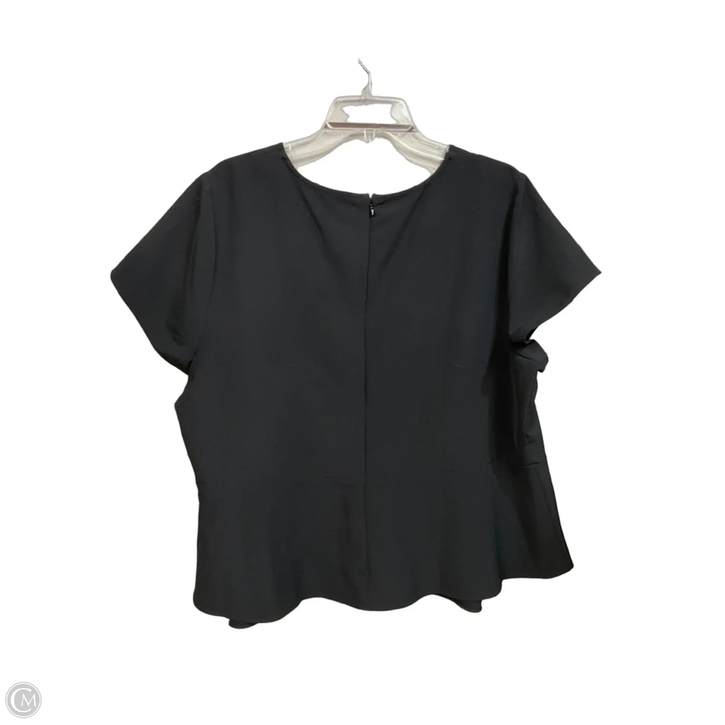 Top Short Sleeve By Lane Bryant In Black, Size: 2x