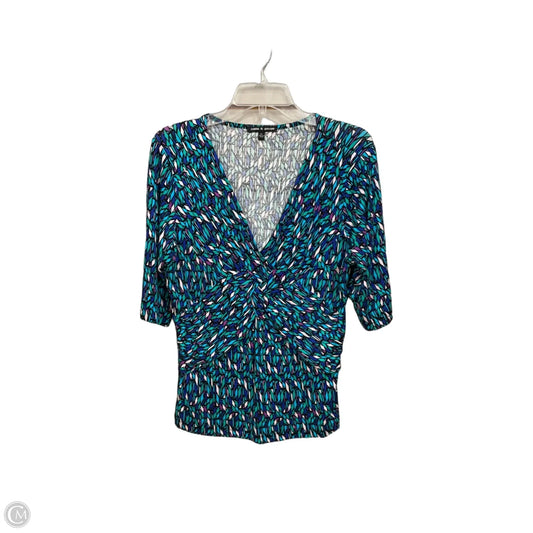 Top 3/4 Sleeve By Cable And Gauge In Multi-colored, Size: Xl