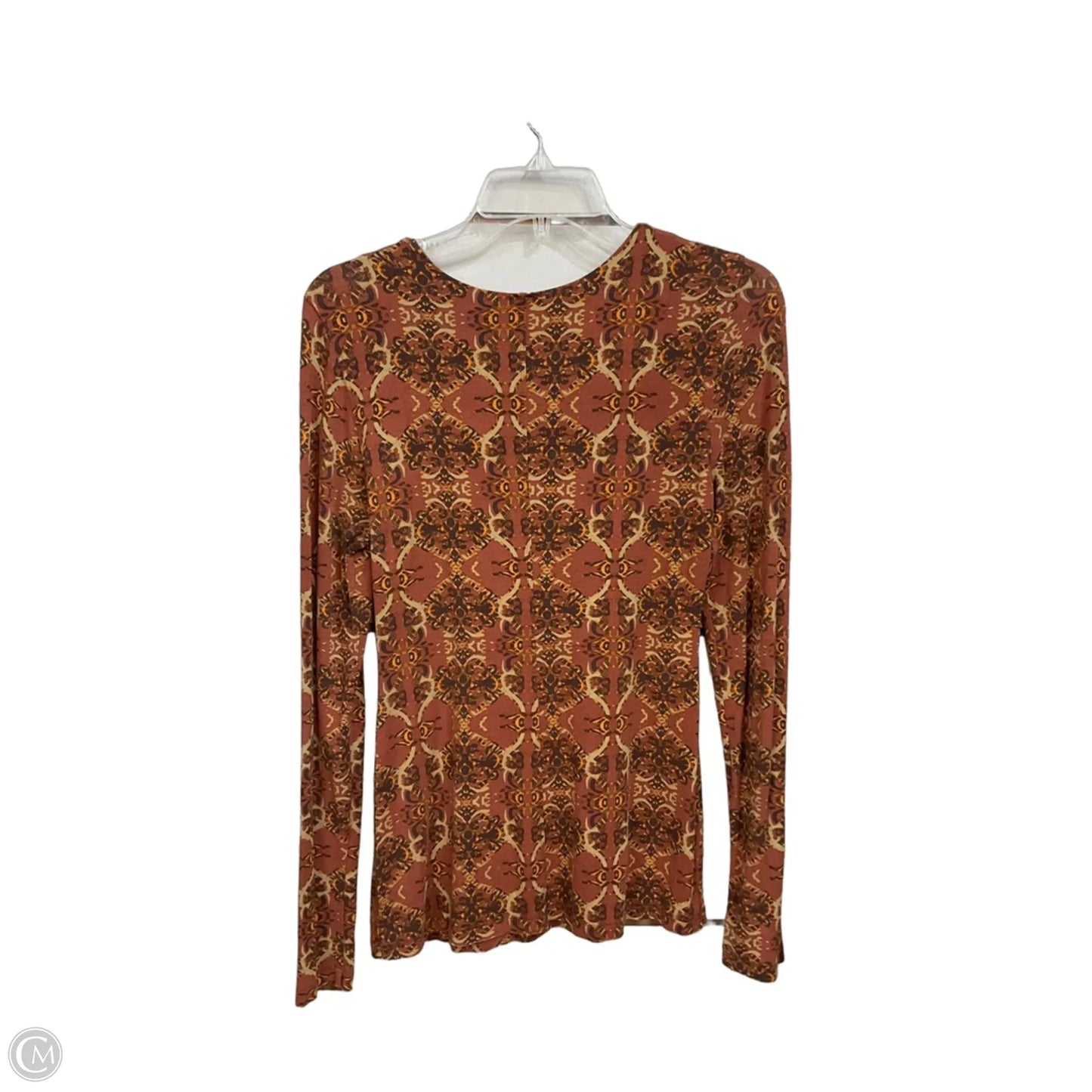 Top Long Sleeve By Free People In Brown, Size: M