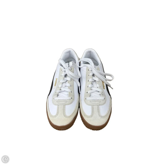 Shoes Sneakers By Puma In Tan & White, Size: 8.5