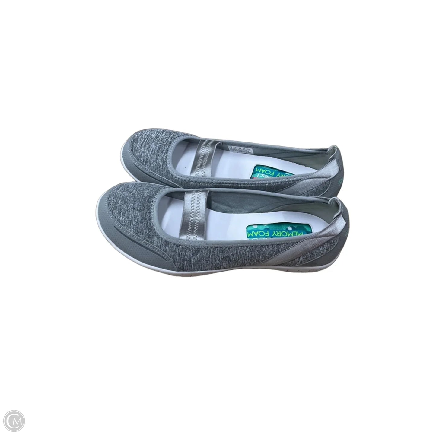 Shoes Flats By Skechers In Grey, Size: 8