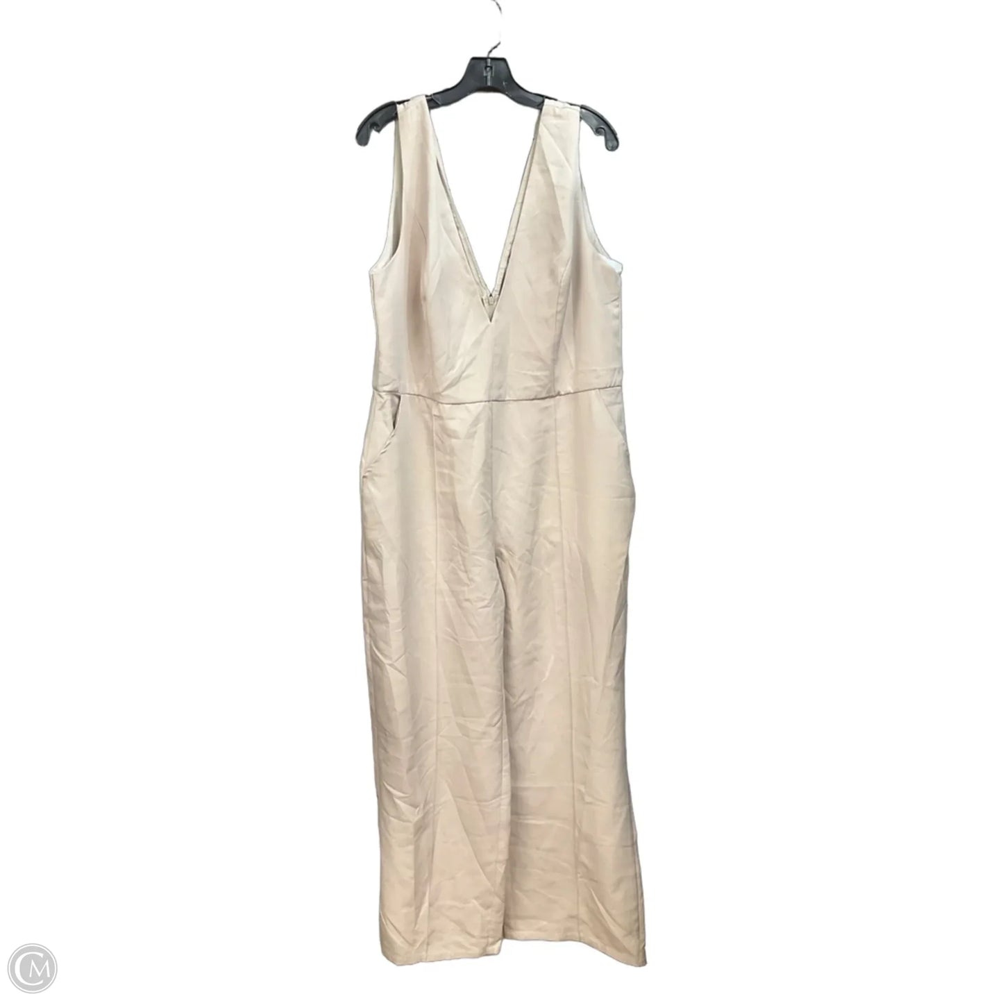 Jumpsuit By Fashion Nova In Tan, Size: 2x