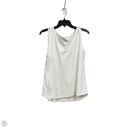 Top Sleeveless Basic By Talbots In White, Size: Lp