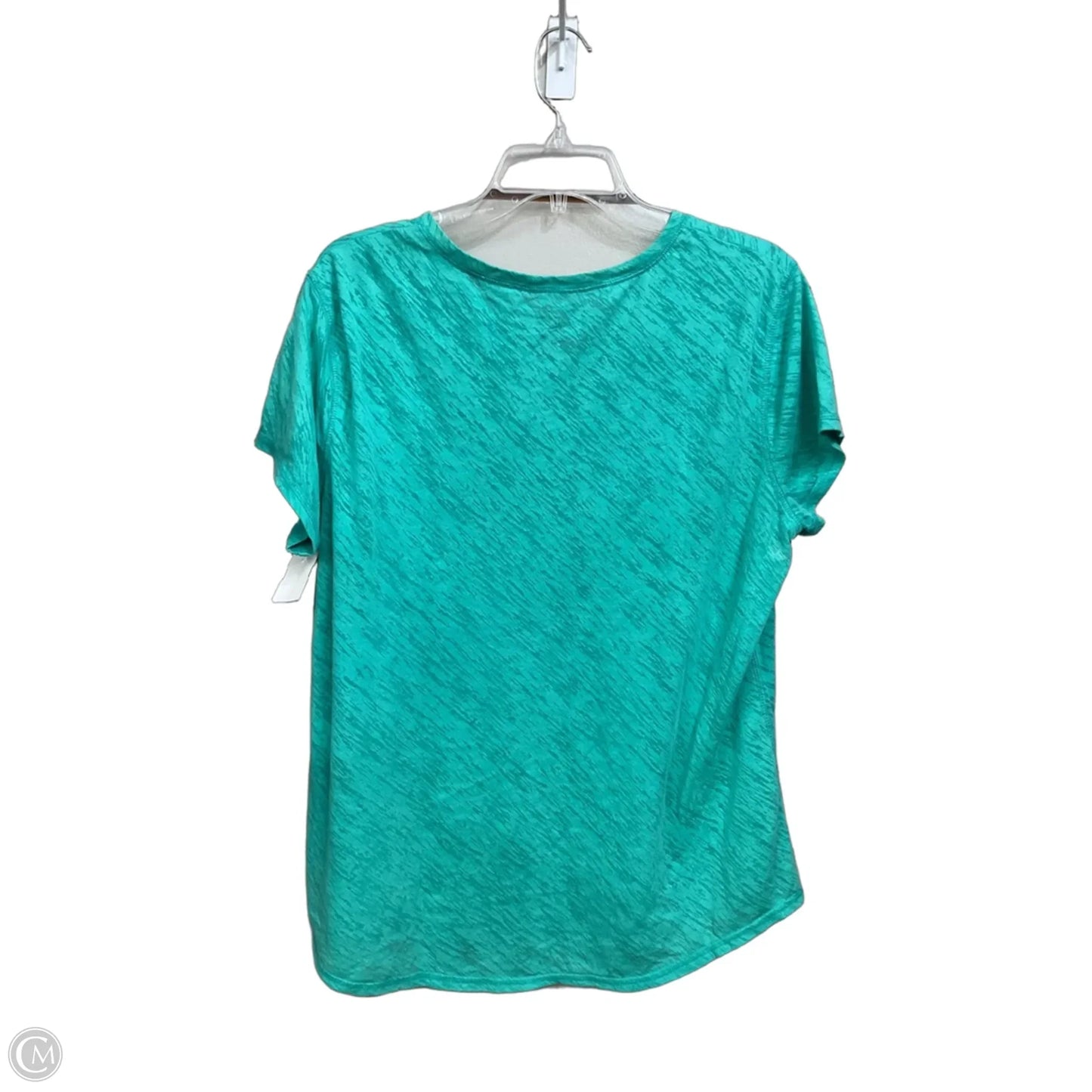Athletic Top Short Sleeve By Tek Gear In Green, Size: Xl