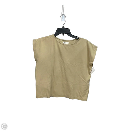 Top Sleeveless Basic By Madewell In Tan, Size: Xs