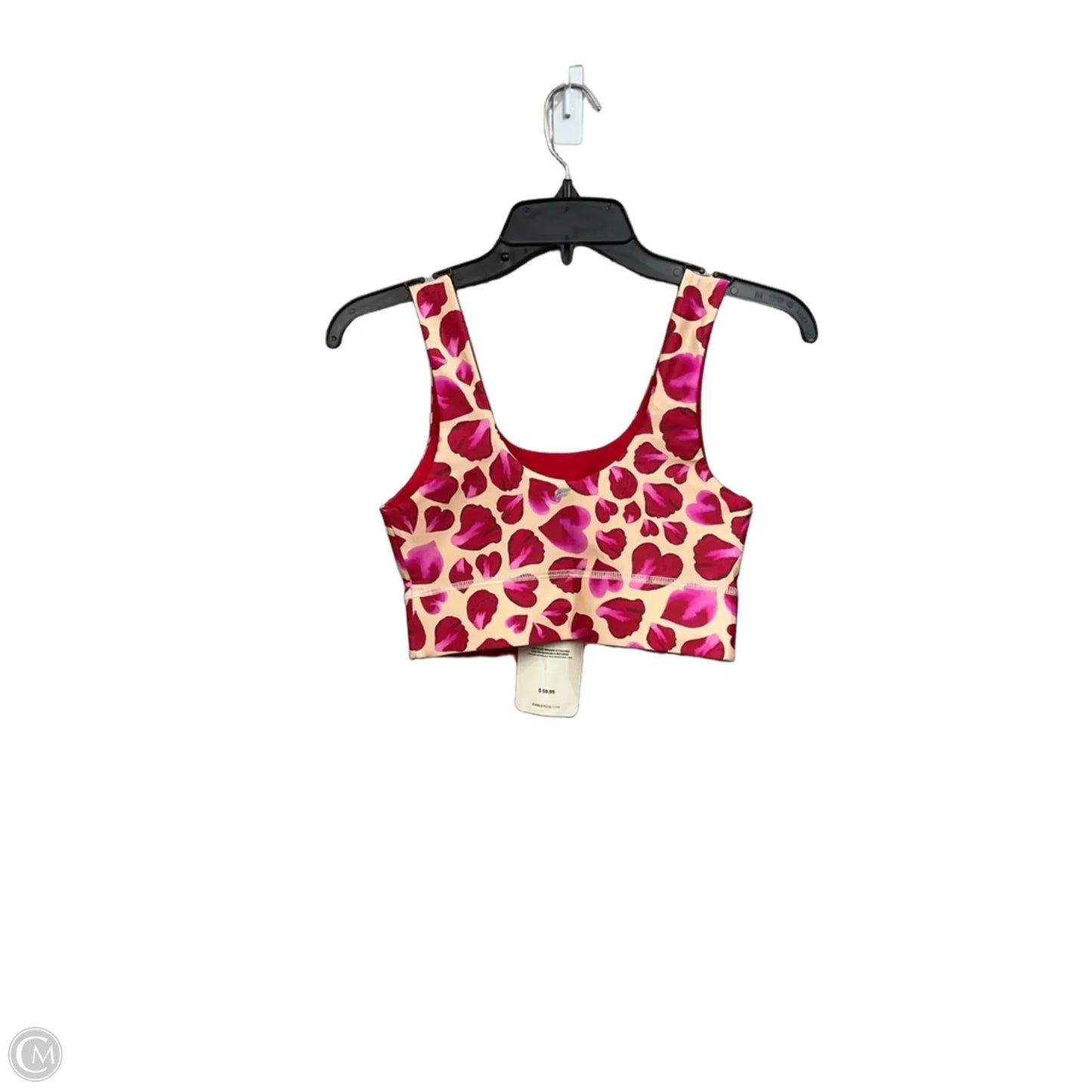 Athletic Bra By Fabletics In Red & Tan, Size: Xs