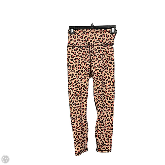 Athletic Leggings By Fabletics In Animal Print, Size: Xs