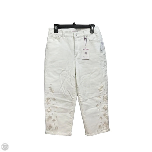 Capris By Gloria Vanderbilt In White, Size: 10