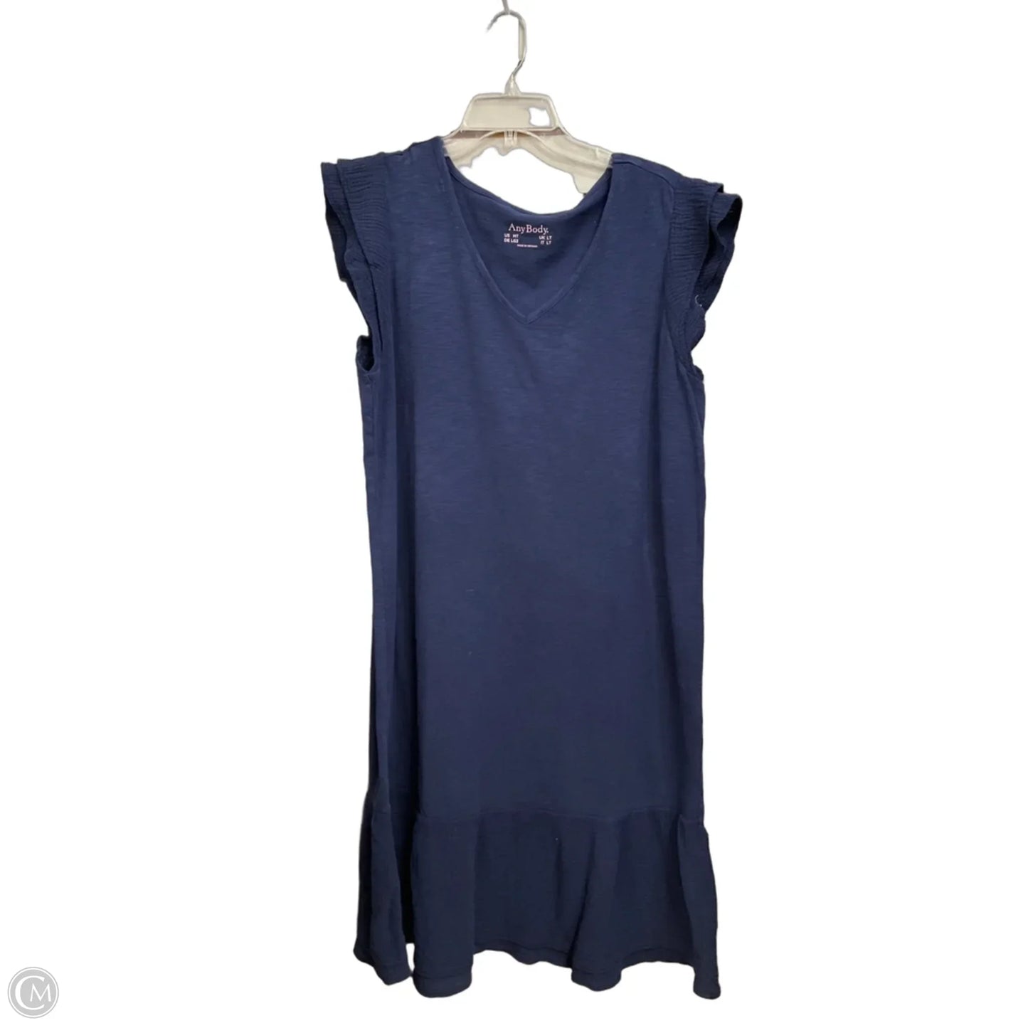 Dress Casual Midi By Any Body In Navy, Size: M