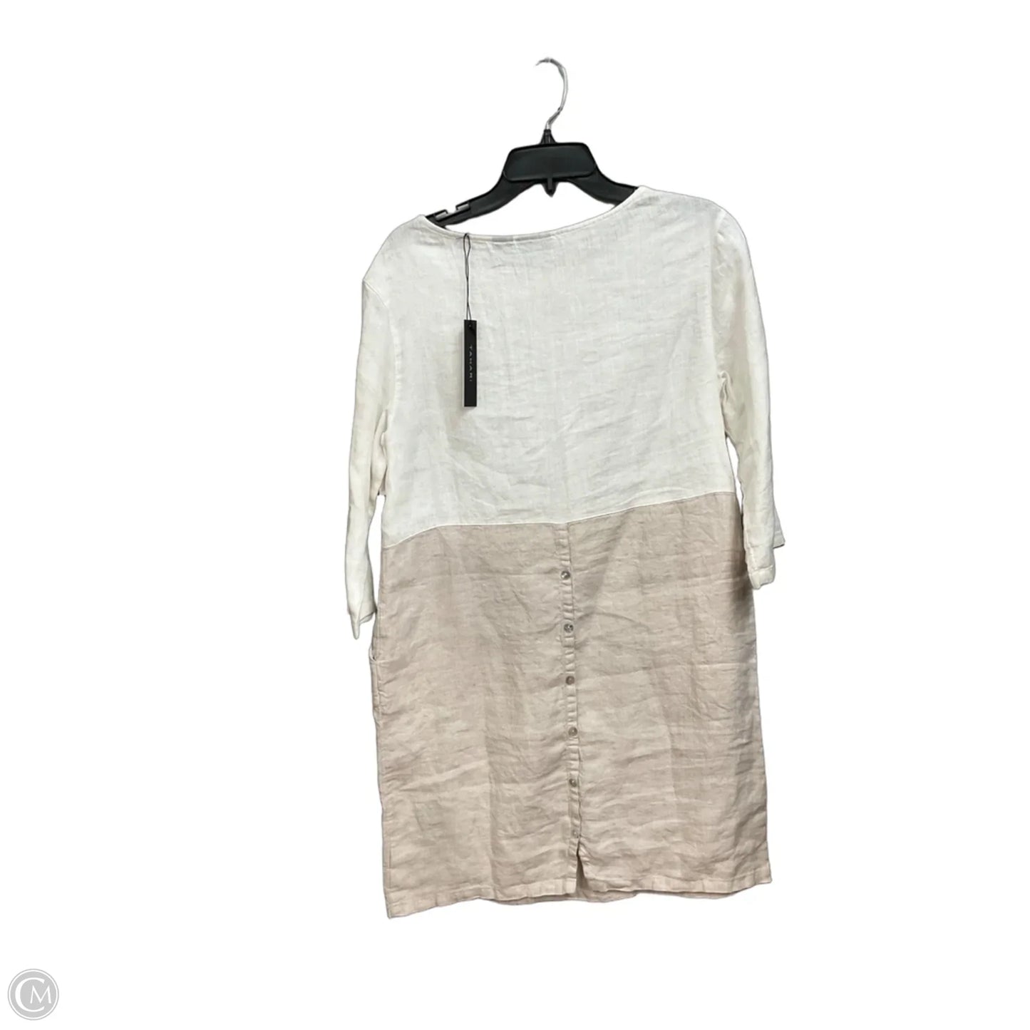 Top 3/4 Sleeve By Tahari In Cream, Size: M