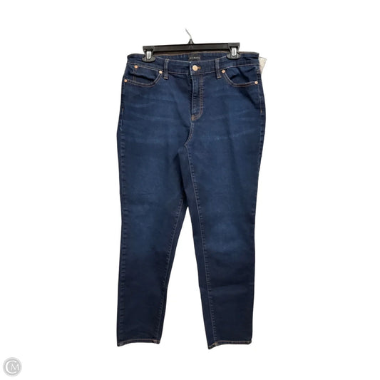 Jeans Skinny By Talbots In Blue Denim, Size: 10