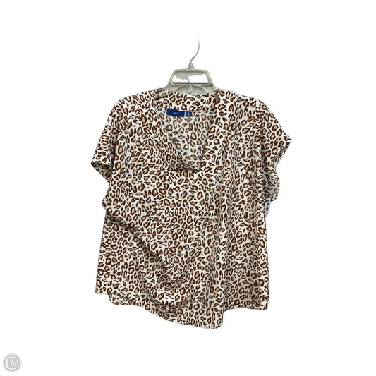 Top Sleeveless By Apt 9 In Animal Print, Size: Xl