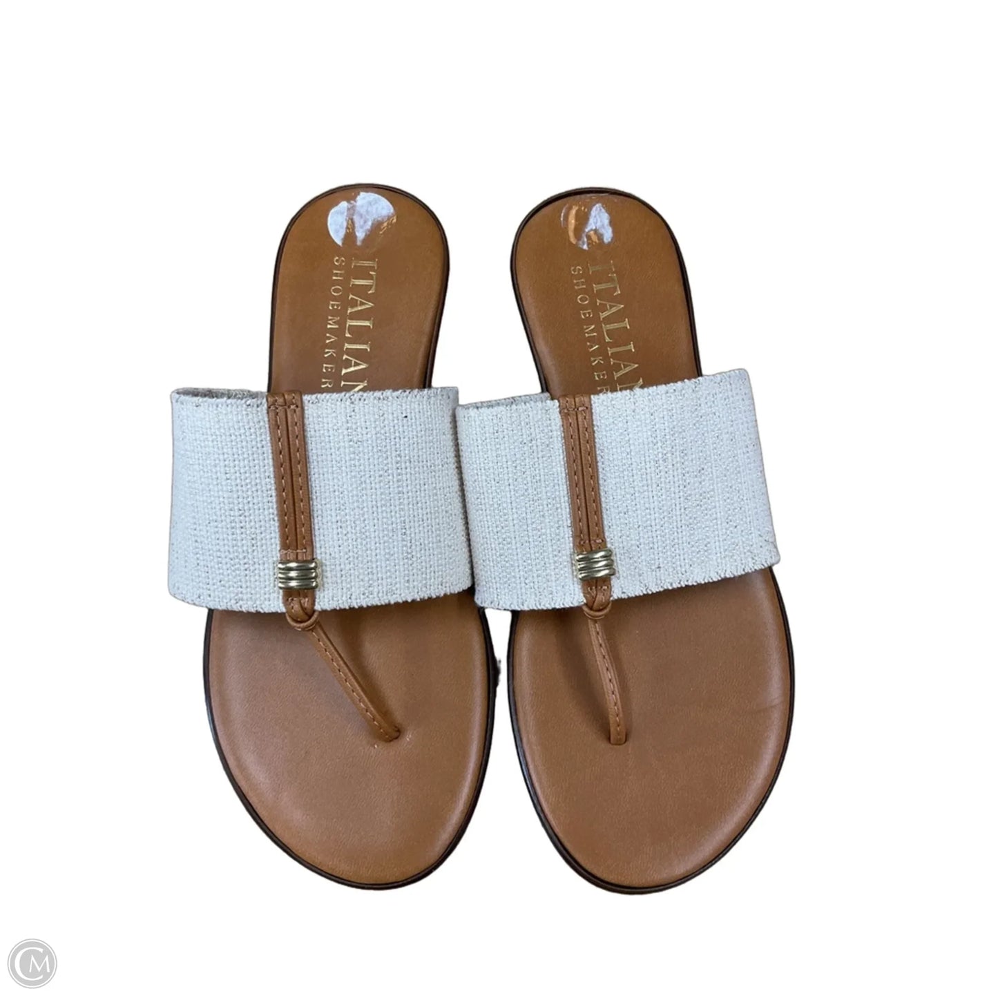 Sandals Flats By Italian Shoemakers In Tan, Size: 7