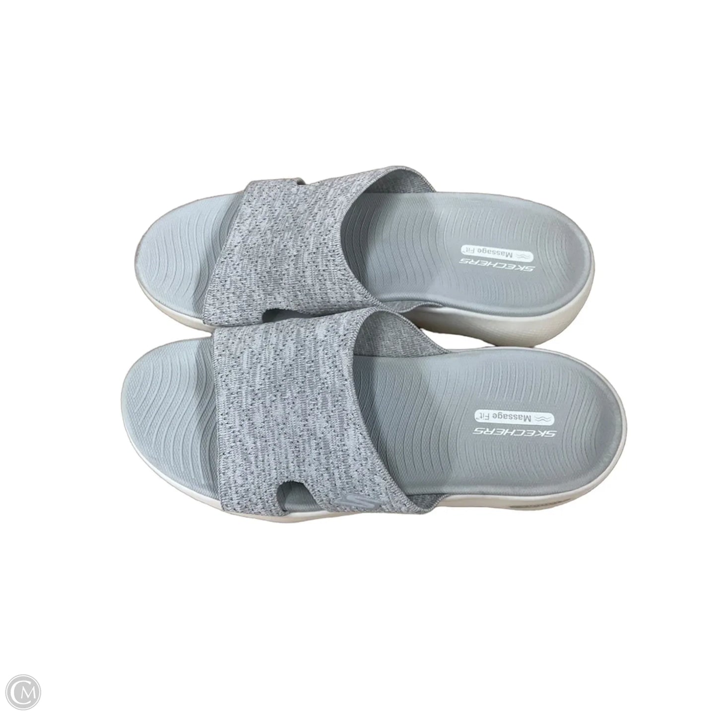 Sandals Flats By Skechers In Grey, Size: 10