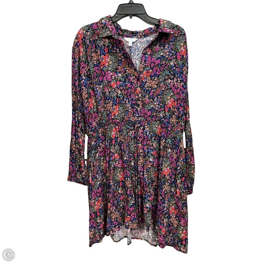 Dress Casual Maxi By Time And Tru In Floral Print, Size: Xl