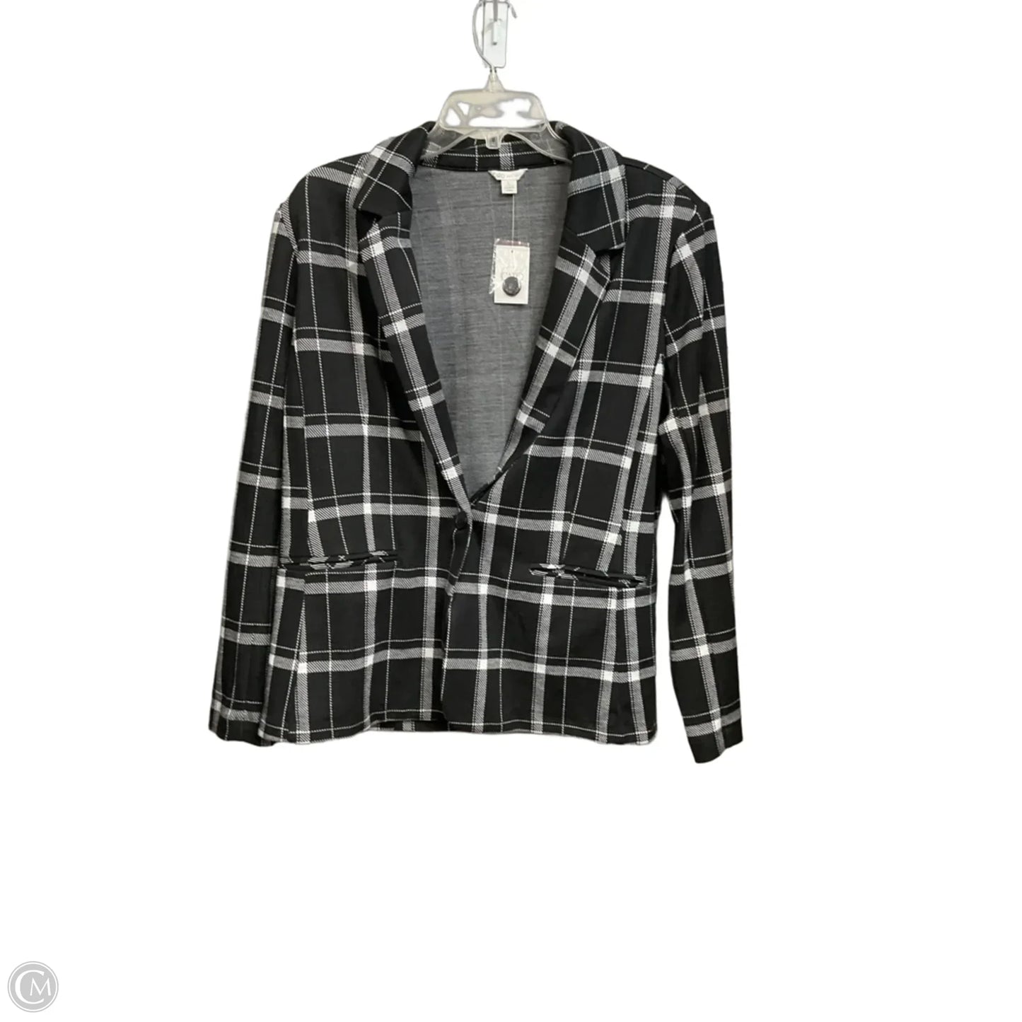 Pants Set 2pc By Cato In Black & White, Size: L