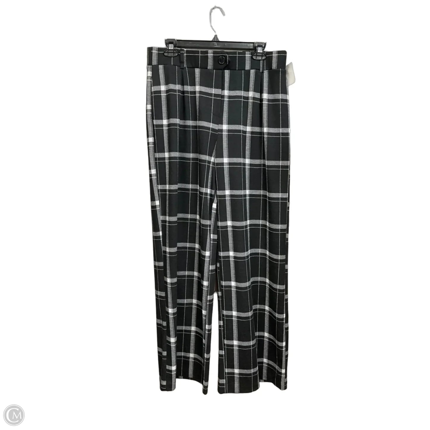 Pants Set 2pc By Cato In Black & White, Size: L