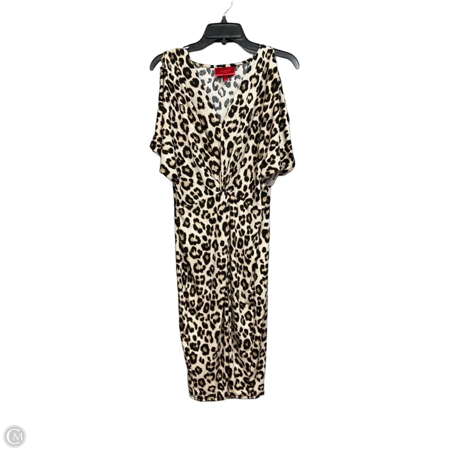 Dress Casual Midi By Jennifer Lopez In Animal Print, Size: L