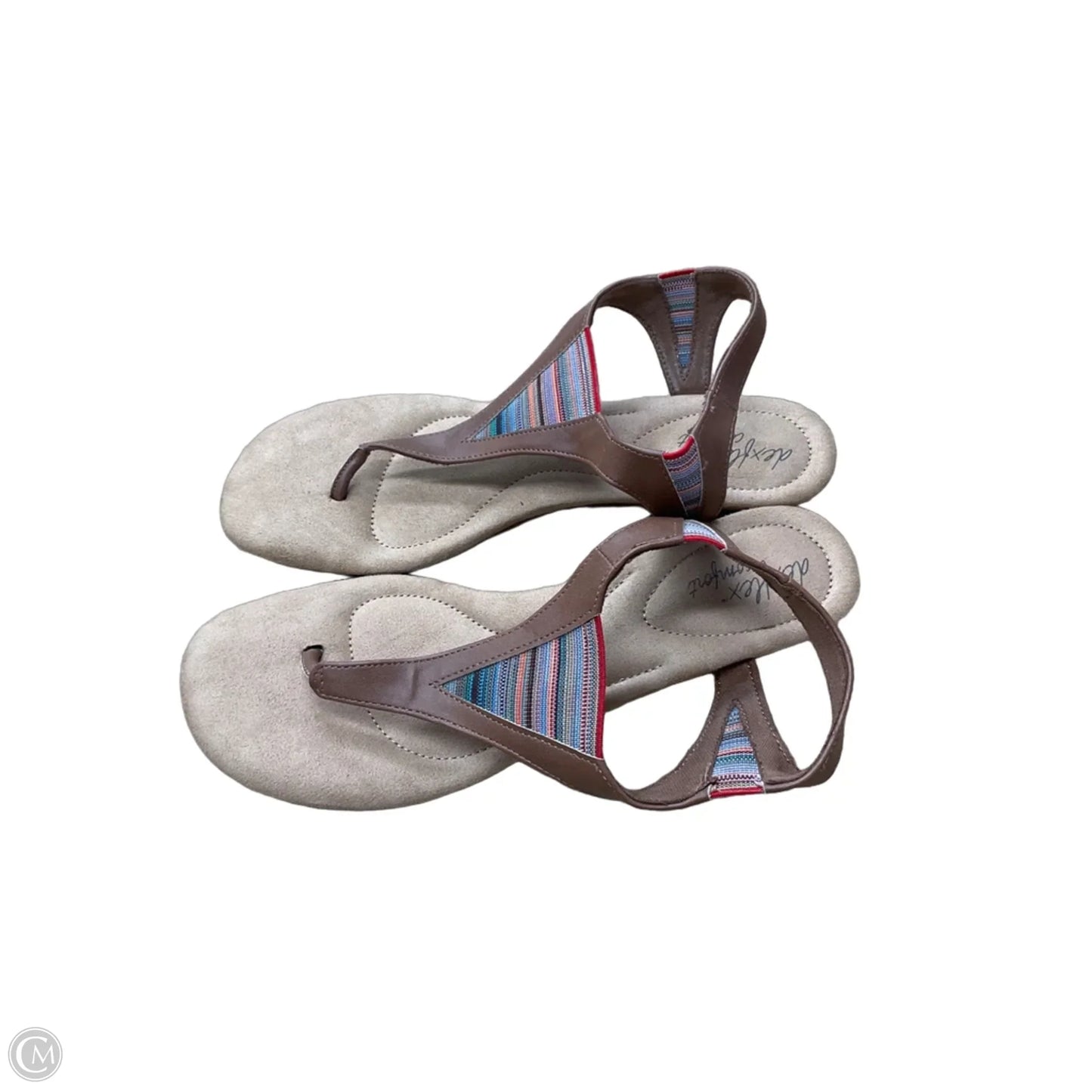 Shoes Heels Wedge By Dexflex In Brown, Size: 7.5