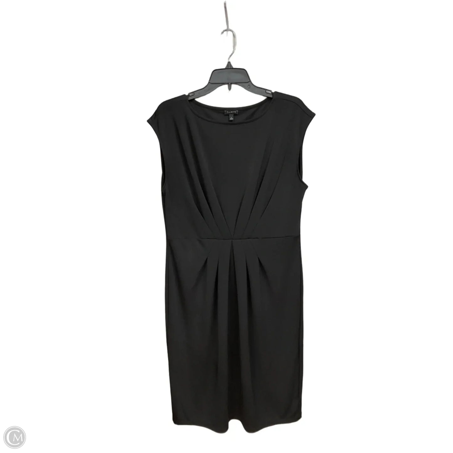 Dress Casual Midi By Talbots In Black, Size: L