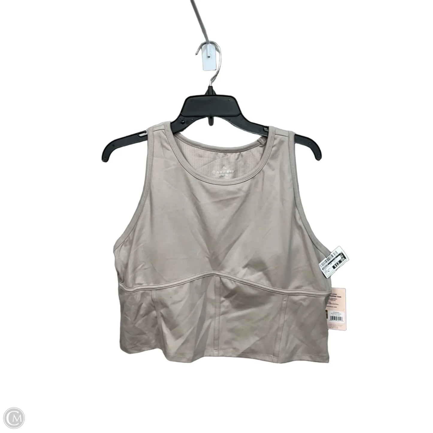 Athletic Tank Top By Danskin In Tan, Size: Xl
