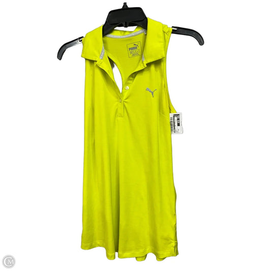 Athletic Tank Top By Puma In Green, Size: Xs