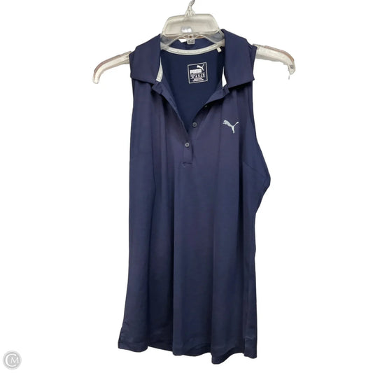Athletic Tank Top By Puma In Blue, Size: S