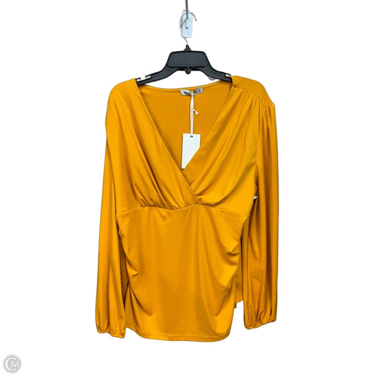 Top Long Sleeve By Grace Karin In Yellow, Size: 2x