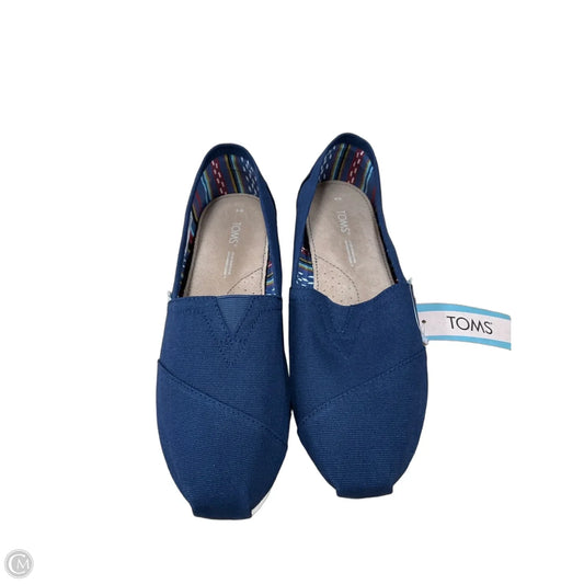 Shoes Sneakers By Toms In Blue, Size: 9