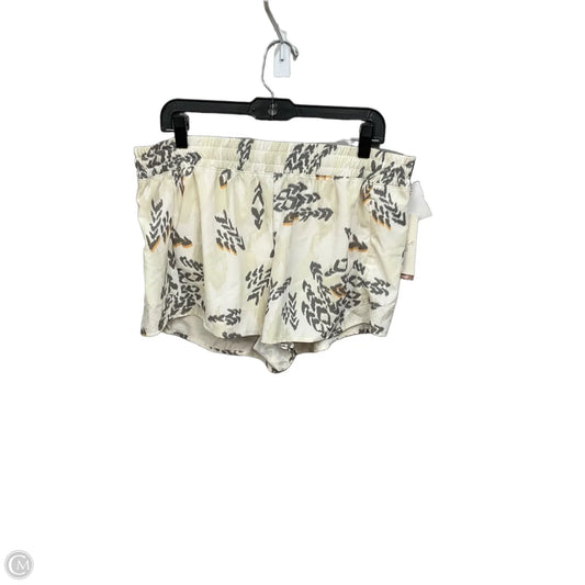 Athletic Shorts By Calia In Grey & White, Size: L