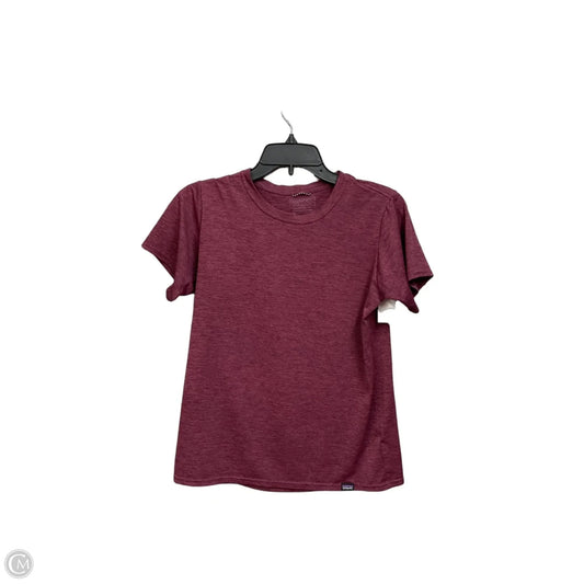 Athletic Top Short Sleeve By Patagonia In Maroon, Size: S