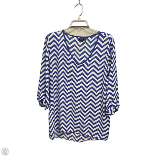 Top 3/4 Sleeve By Kiara In Chevron Pattern, Size: Xl