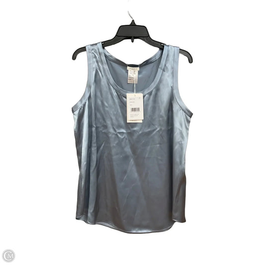 Top Sleeveless Designer By Lafayette 148 In Blue, Size: L